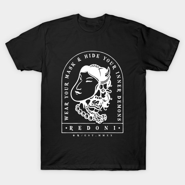 Hannya Demon IV T-Shirt by RedOni Clothing